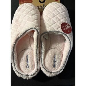 Dearfoams Women's Quilted Memory Foam Clog Slippers Fresh Pink M 7-8 NWT pink